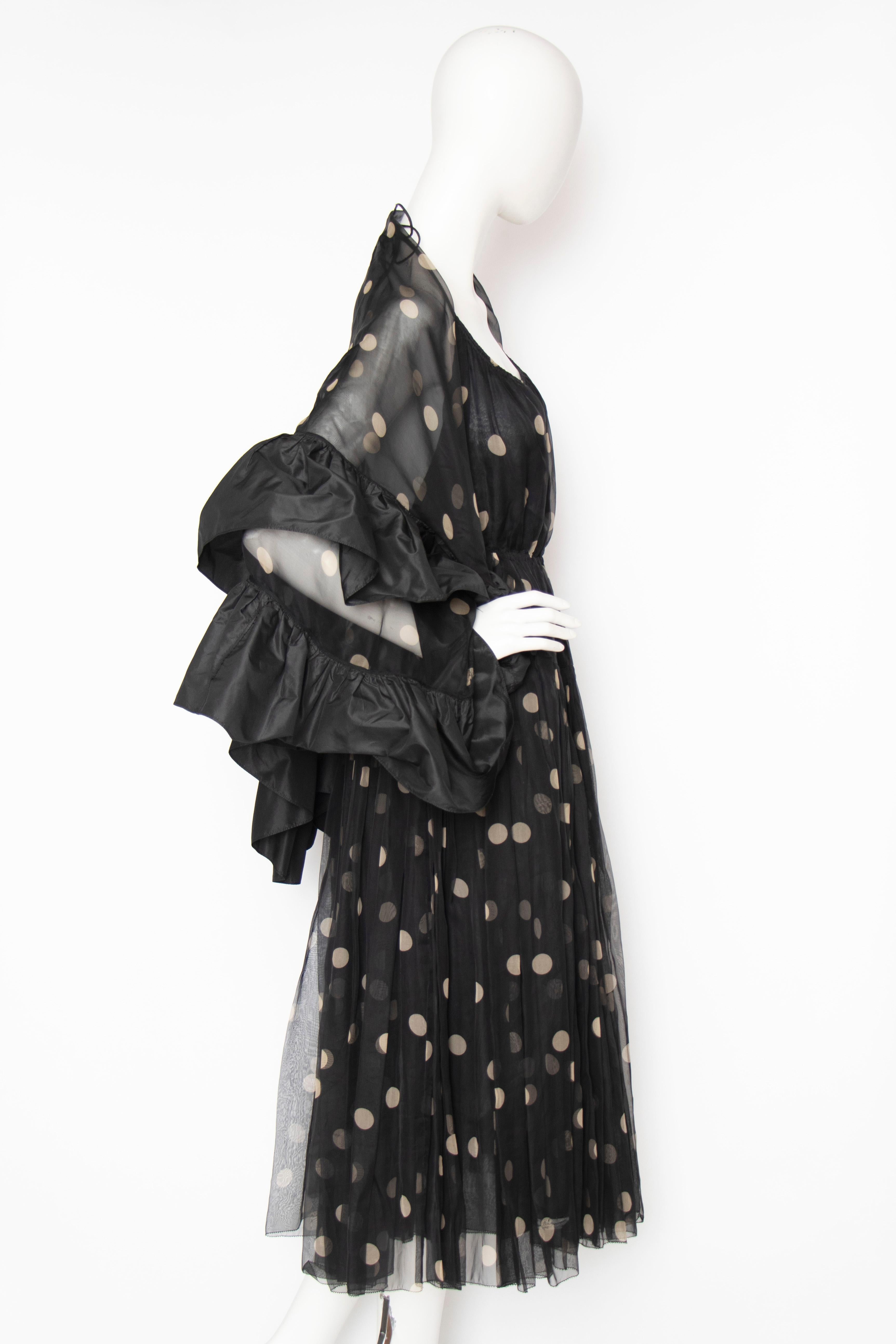 Women's or Men's A Vintage Galanos Black Halterneck Evening Dress With Matching Scarf For Sale