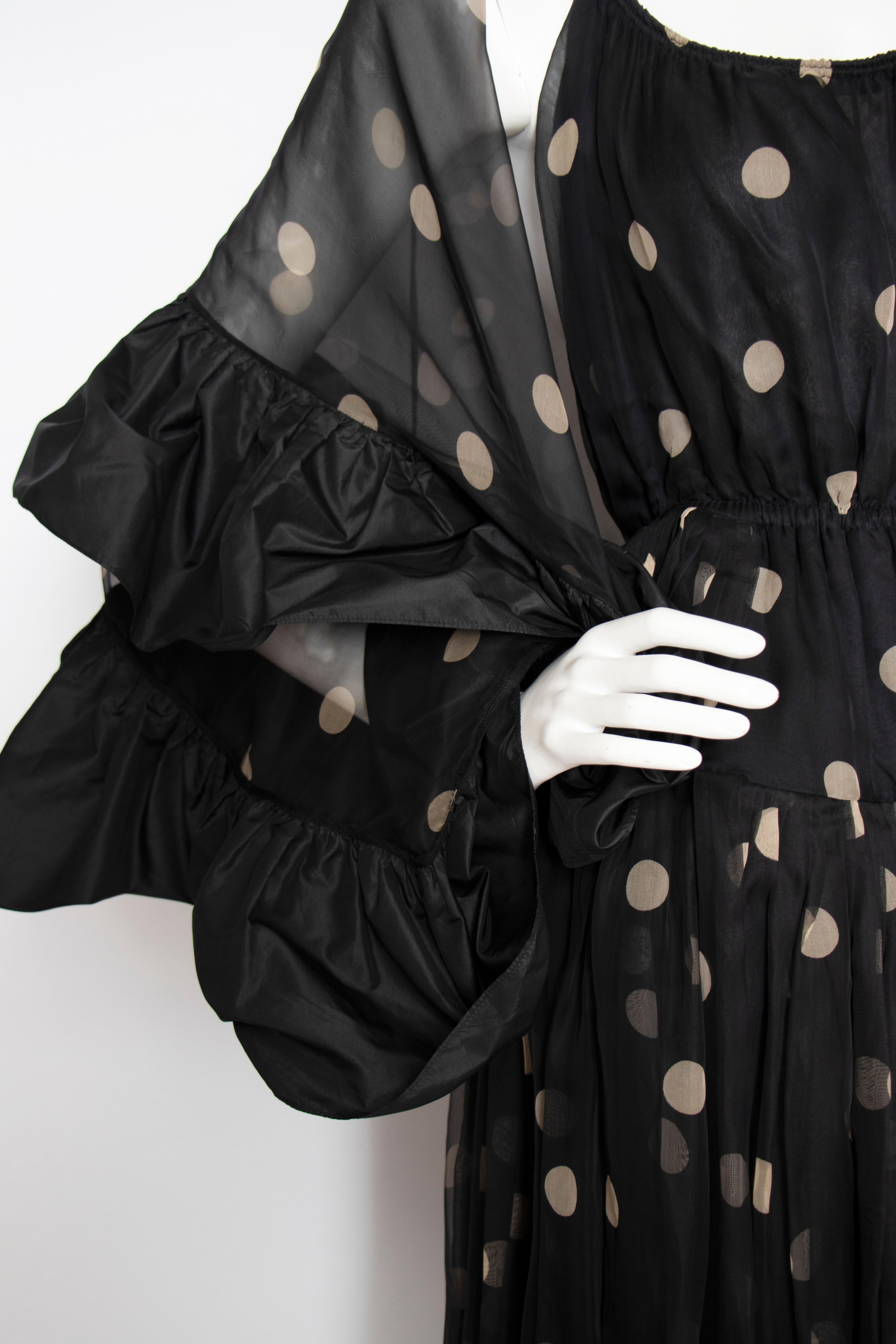 A Vintage Galanos Black Halterneck Evening Dress With Matching Scarf For Sale 4