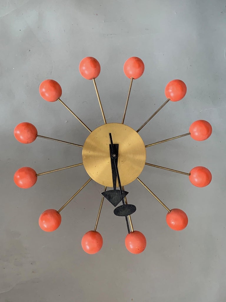 A Vintage Nelson Ball Clock at 1stDibs