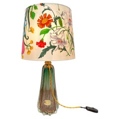 A Vintage Glass Table Lamp By Val Saint Lambert Of Belgium