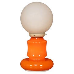 Una lampada da tavolo vintage Italian Lamp "Birillo" di Mazzega, Murano, Venezia, C.C. 1970