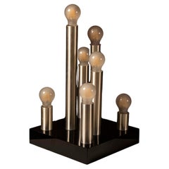 Lampe de table italienne vintage de l
ère spatiale XL, années 1970