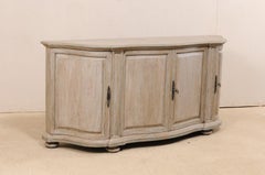 Vintage Italian Style Wooden Four-Door Buffet Cabinet