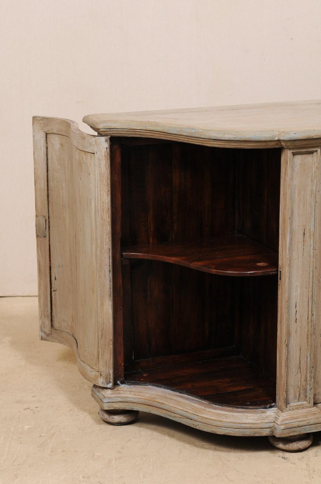 Vintage Italian Style Wooden Four-Door Buffet Cabinet 3