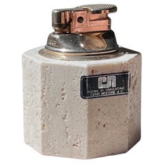 A vintage Italian travertine lighted by Cerri Nestore, mid 20th century