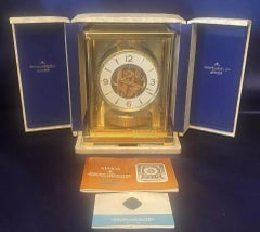 A Vintage Jaeger LeCoultre Atmos Clock Working With Original Box & Paperwork
