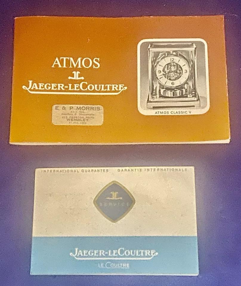 Orologio Jaeger-LeCoultre Atmos d'epoca funzionante con scatola e documenti originali In condizioni ottime in vendita a London, GB