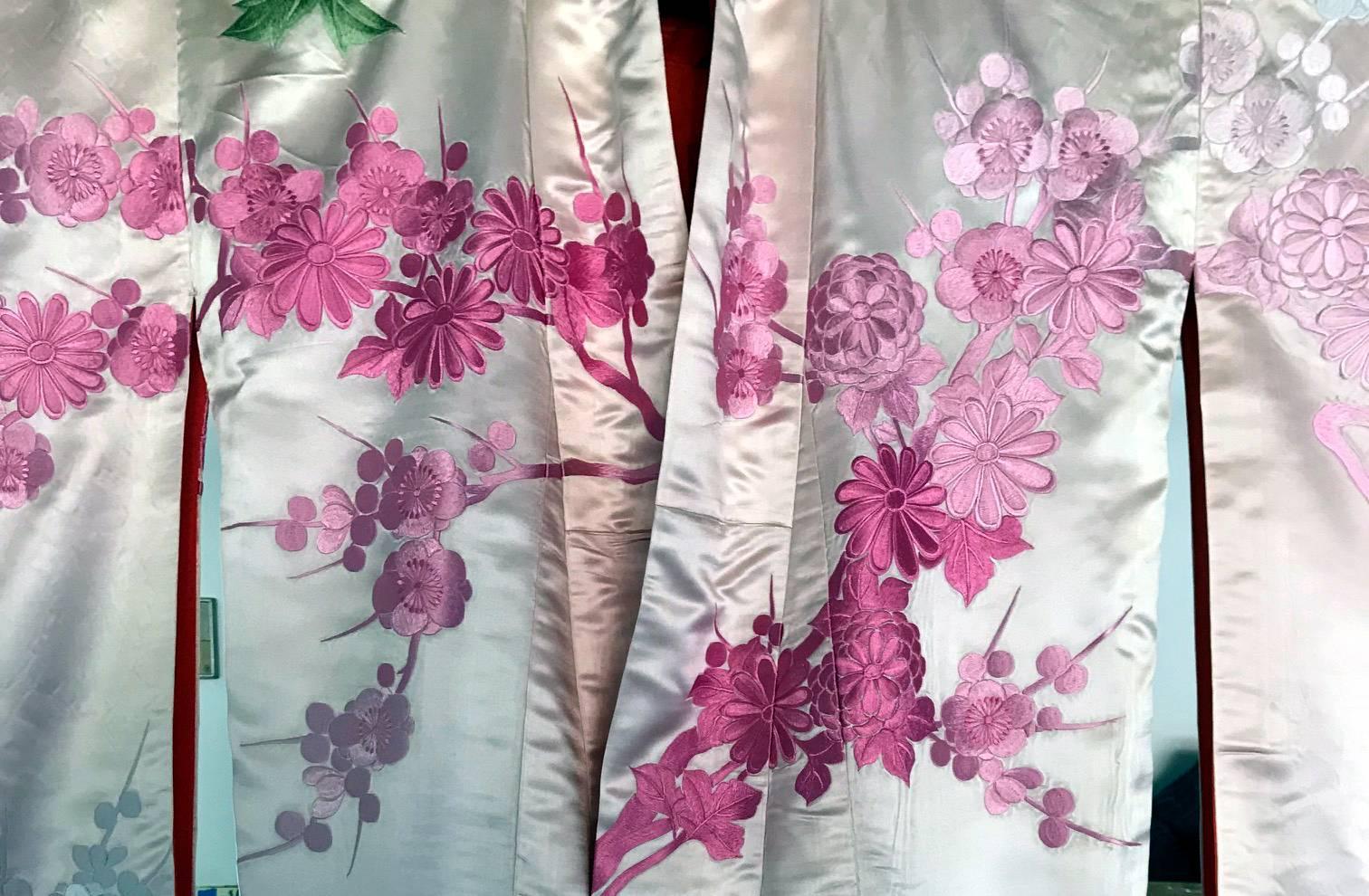 Cotton Vintage Japanese Ceremonial Kimono