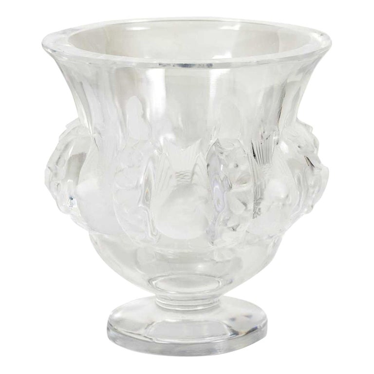 Vintage Lalique Crystal Vase Lalique, Paris, France For Sale at 1stdibs