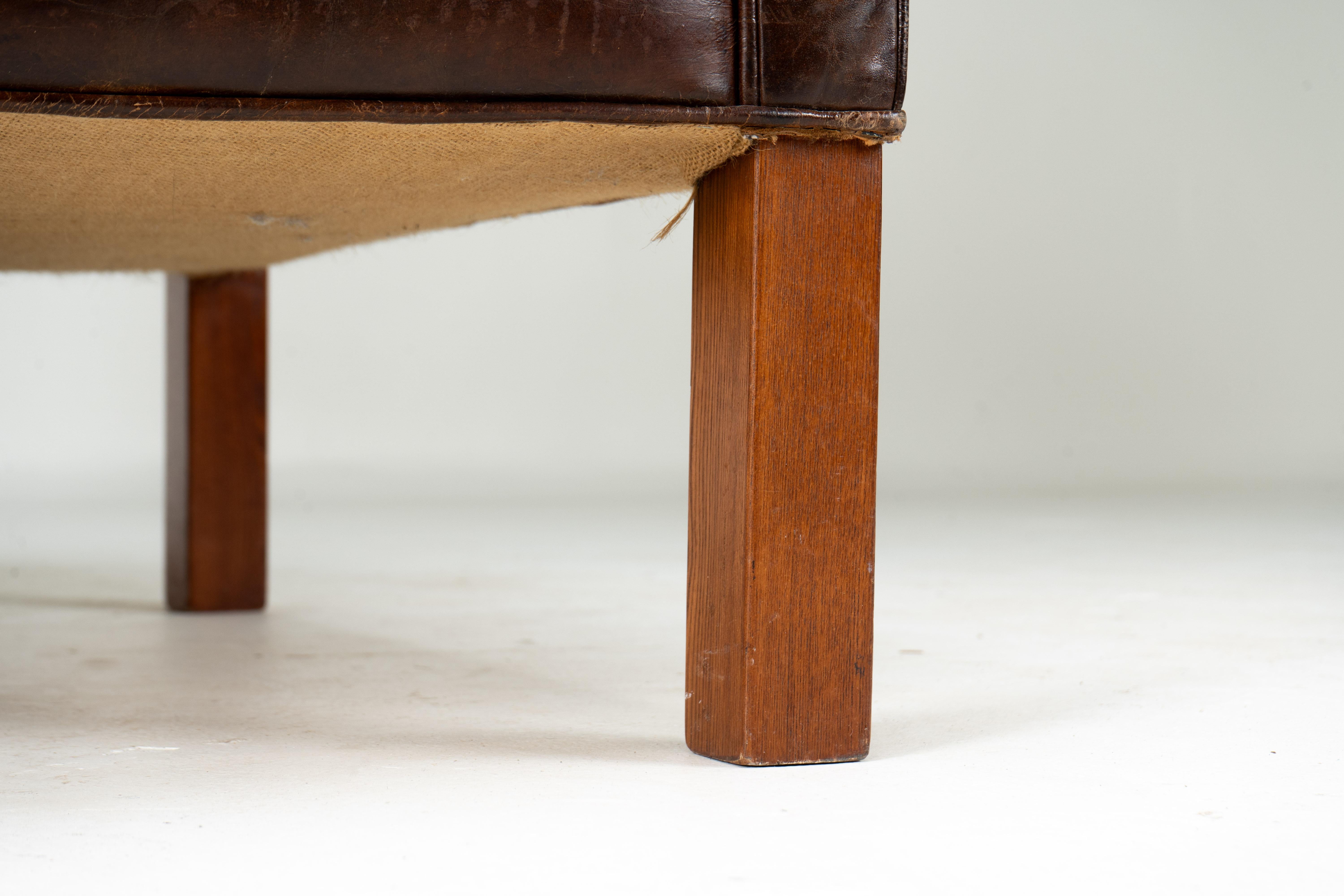 Ein Vintage-Lederstuhl aus Leder im Angebot 4