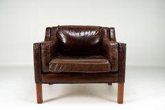 Chaise vintage en cuir