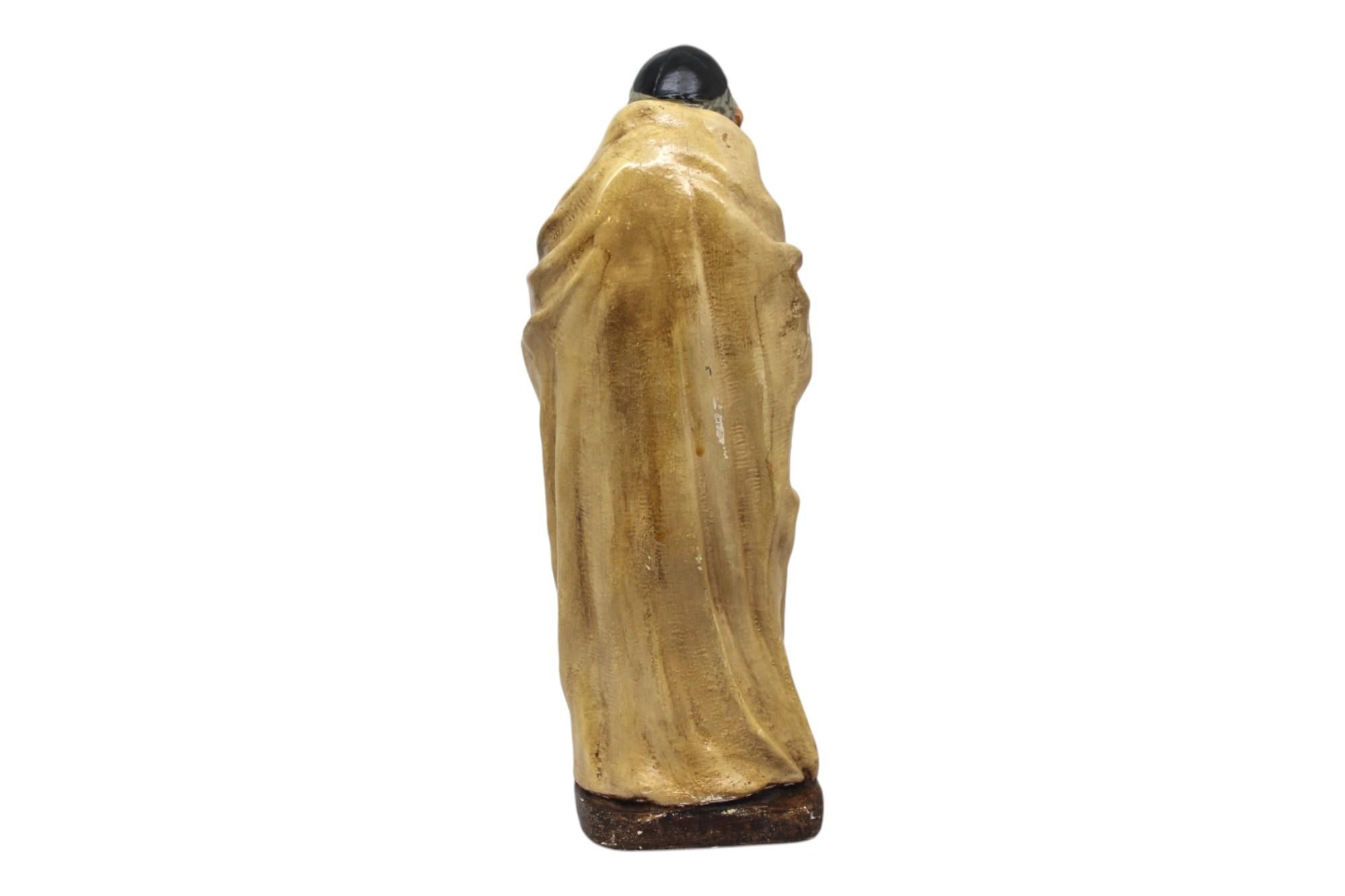 A Vintage Marwal Chalkware Rabbi Sculpture, New York, Circa 1960s For Sale 1