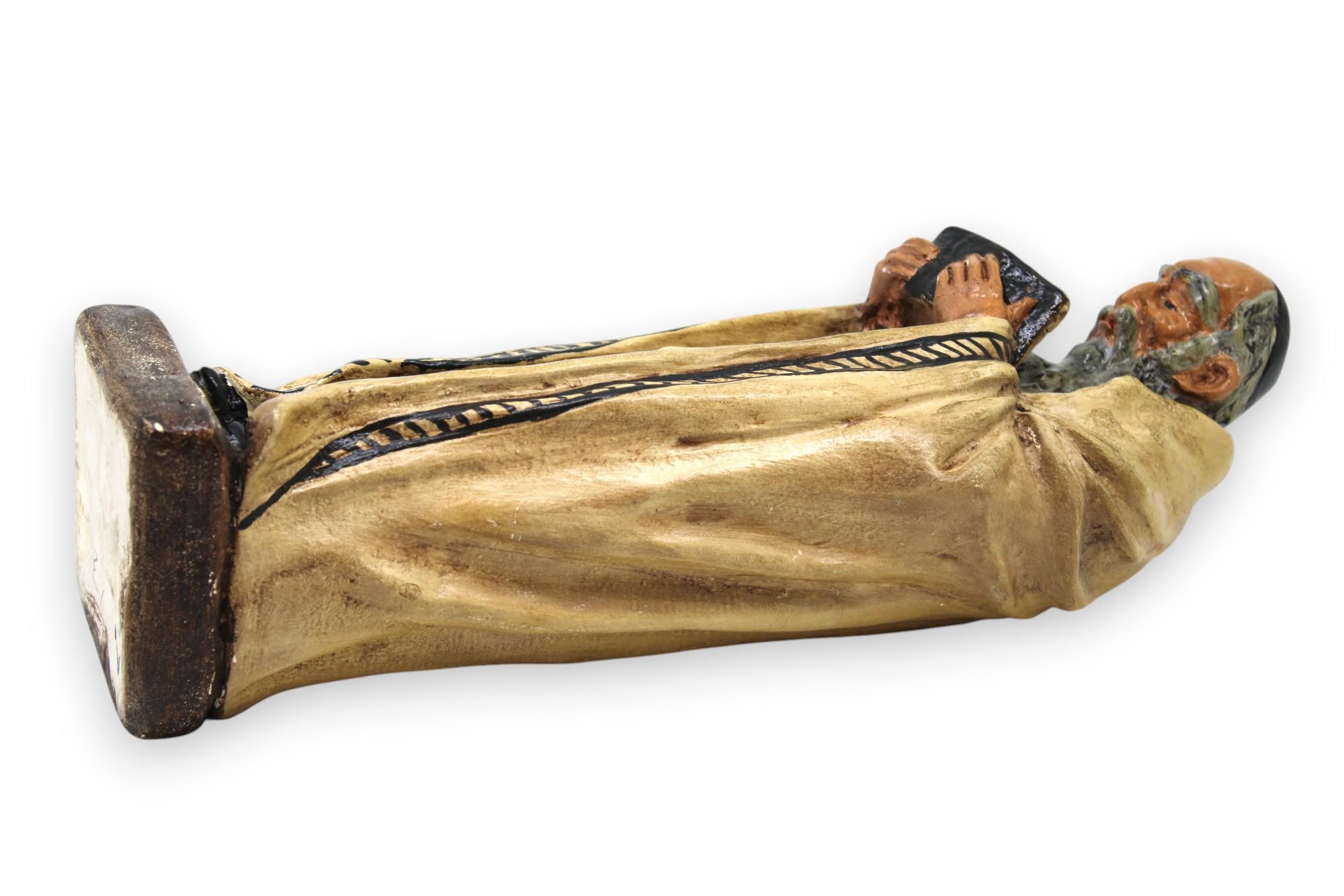 A Vintage Marwal Chalkware Rabbi Sculpture, New York, Circa 1960s For Sale 3