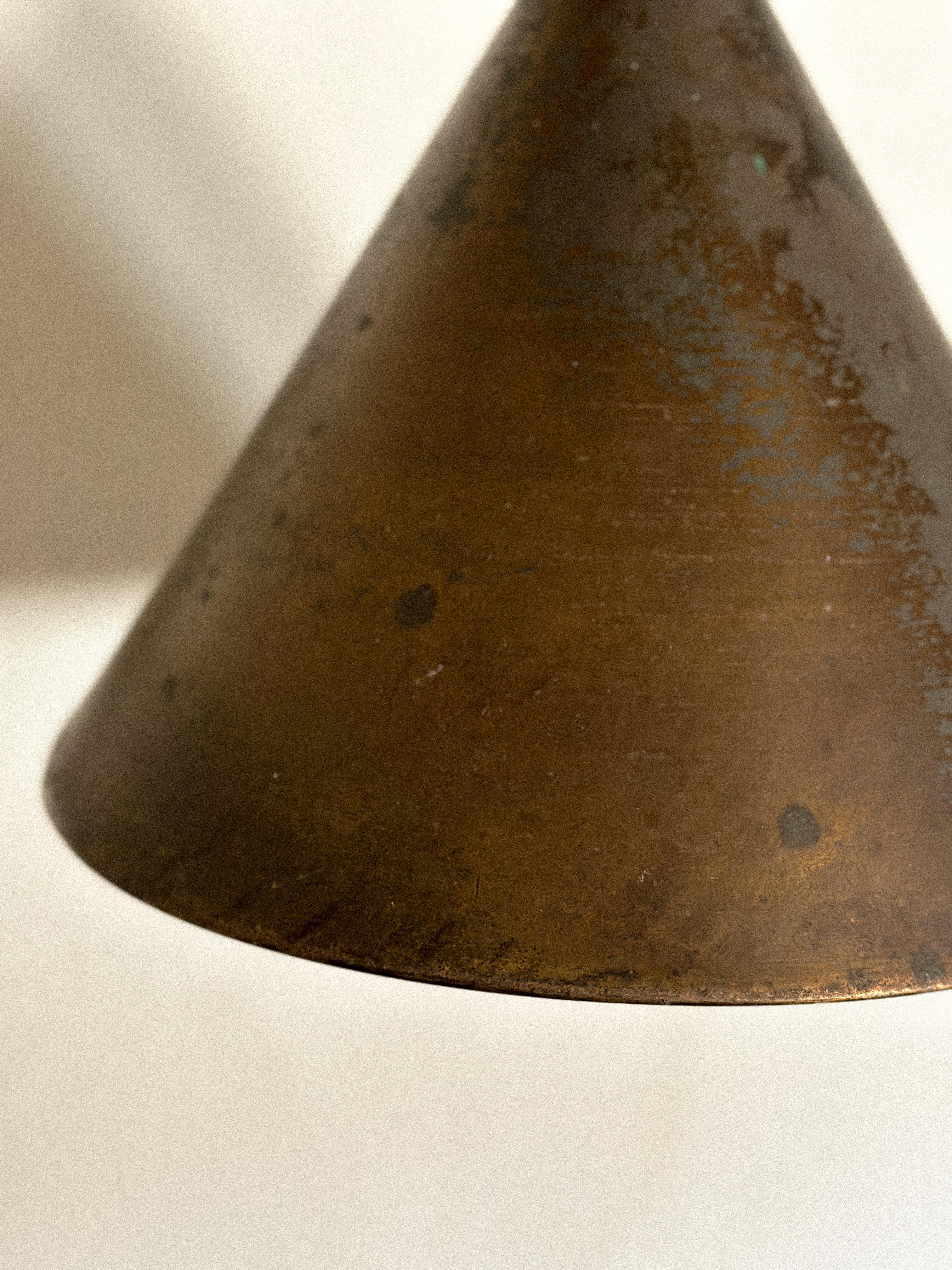 A Vintage Mid-Century Brass Pendant, Denmark, c. 1950s For Sale 1