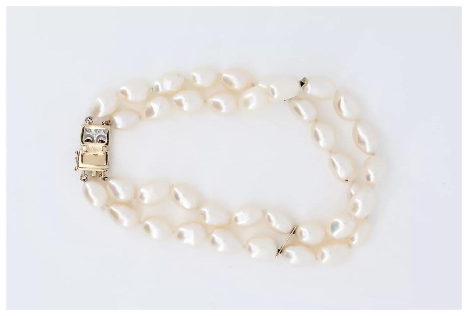 vintage mikimoto pearl bracelet