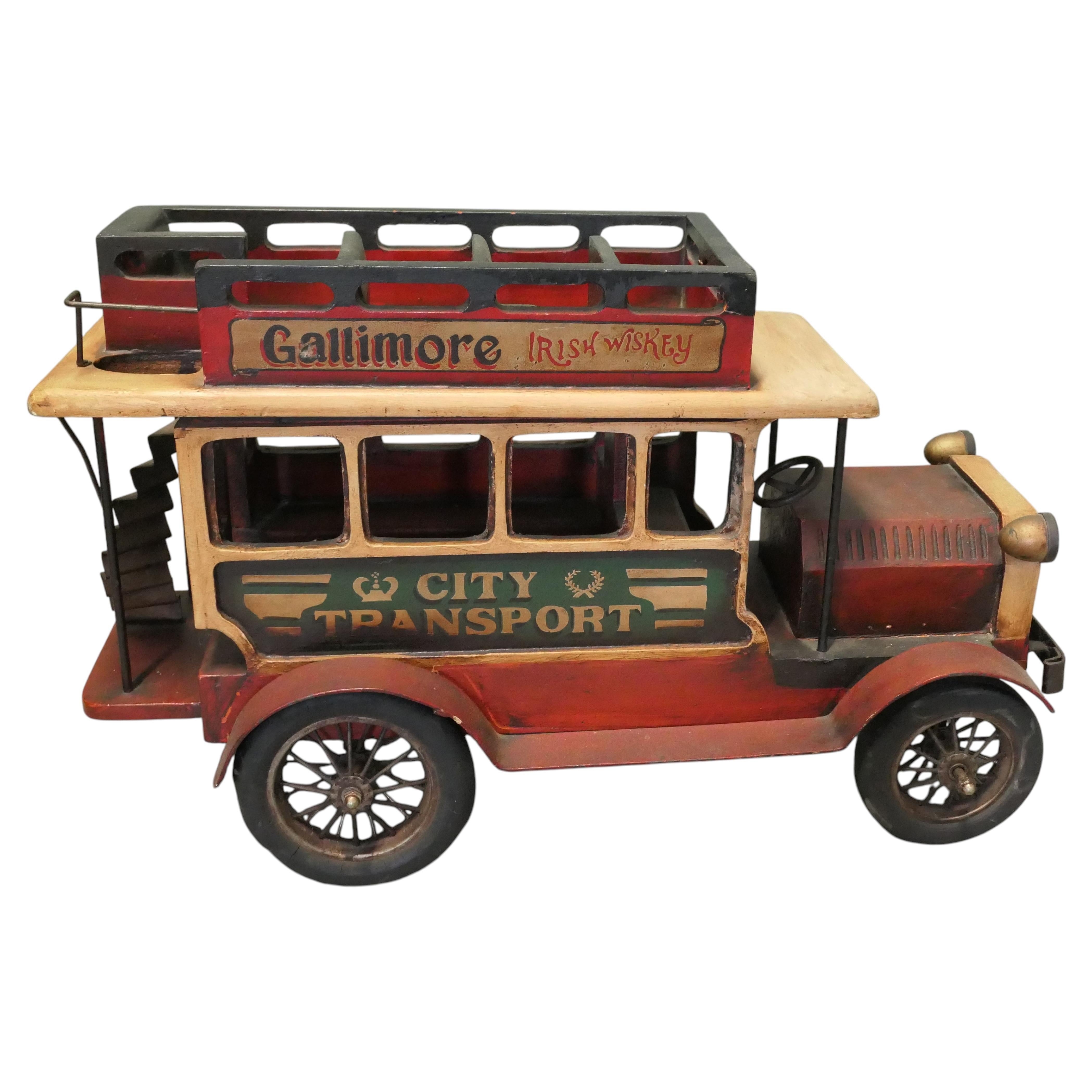 A Vintage Model double Decker Bus, Shop Window Display A Handsome ...