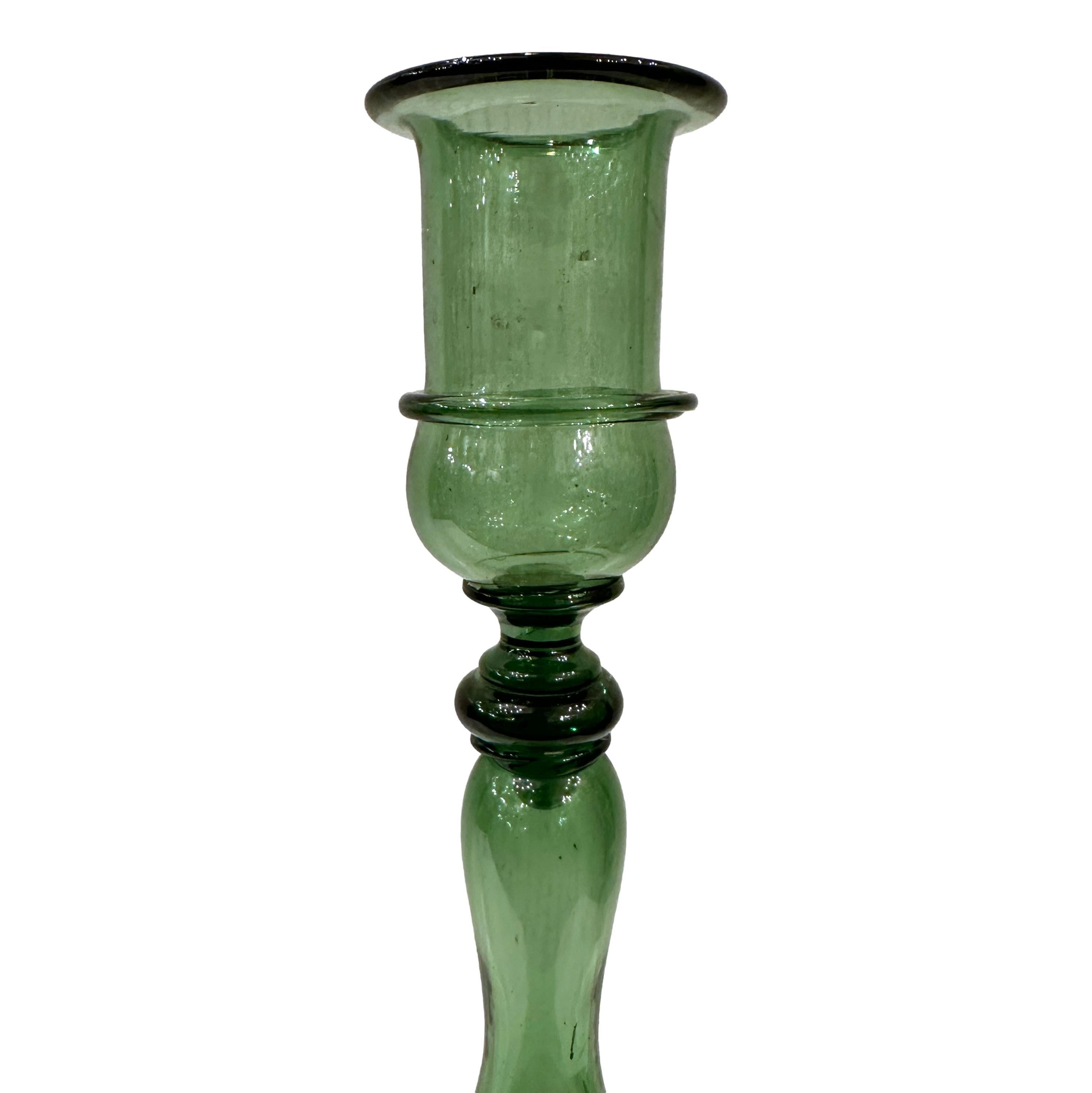 Mid-20th Century A Vintage Murano Glass Candlestick For Sale