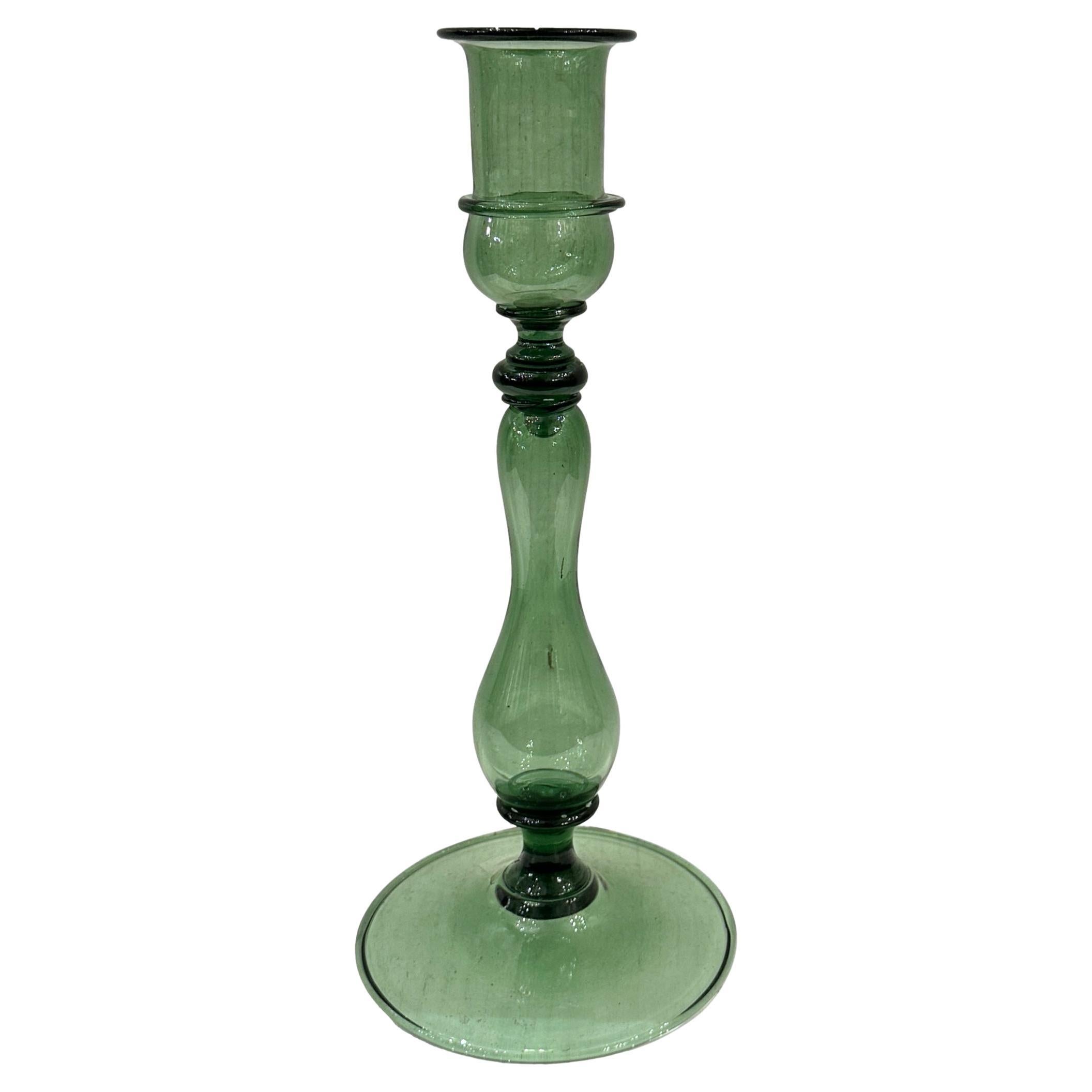 A Vintage Murano Glass Candlestick
