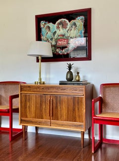 A vintage Norwegian rosewood buffet, circa 1960s. Maker is unknown.