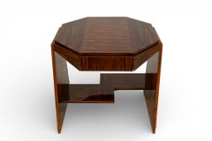 A Vintage Octagonal Side Table with one Drawer