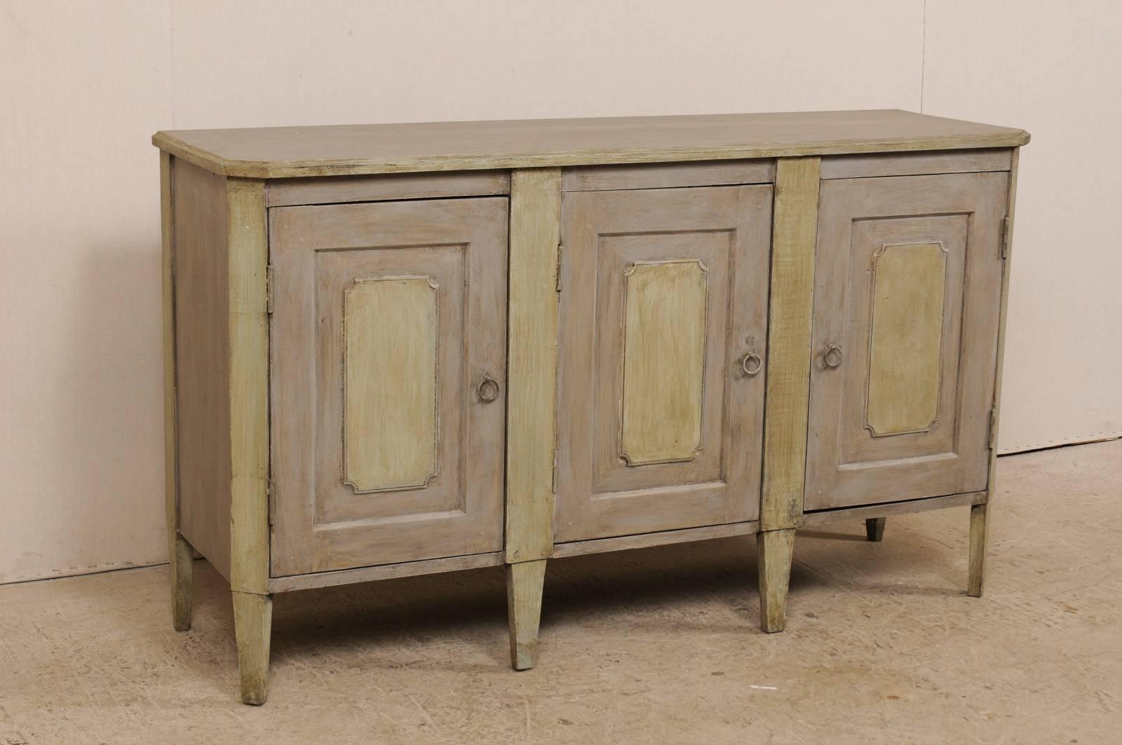 green buffet cabinet