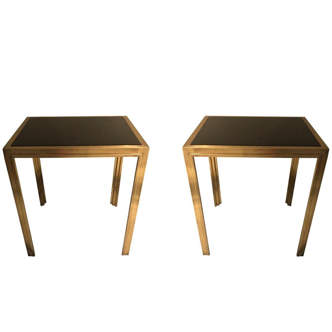 A Vintage Pair of French Deco Side Tables, circa 1935