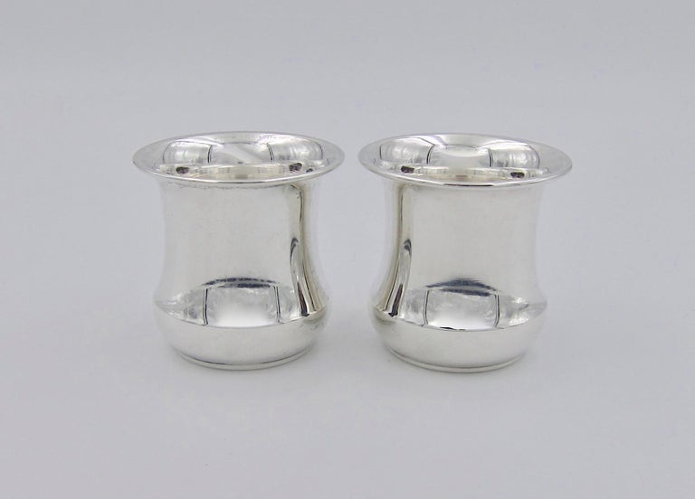Vintage Pair of Sterling Silver Toothpick Holders at 1stDibs