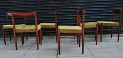 A vintage set of six Danish 1960s Rosewood dining chairs by H W Klein for Bramin