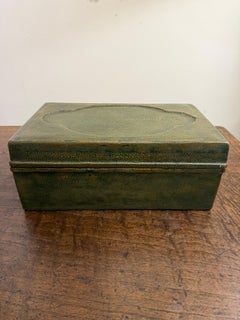 A Vintage Shagreen Lidded Box, 20th Century
