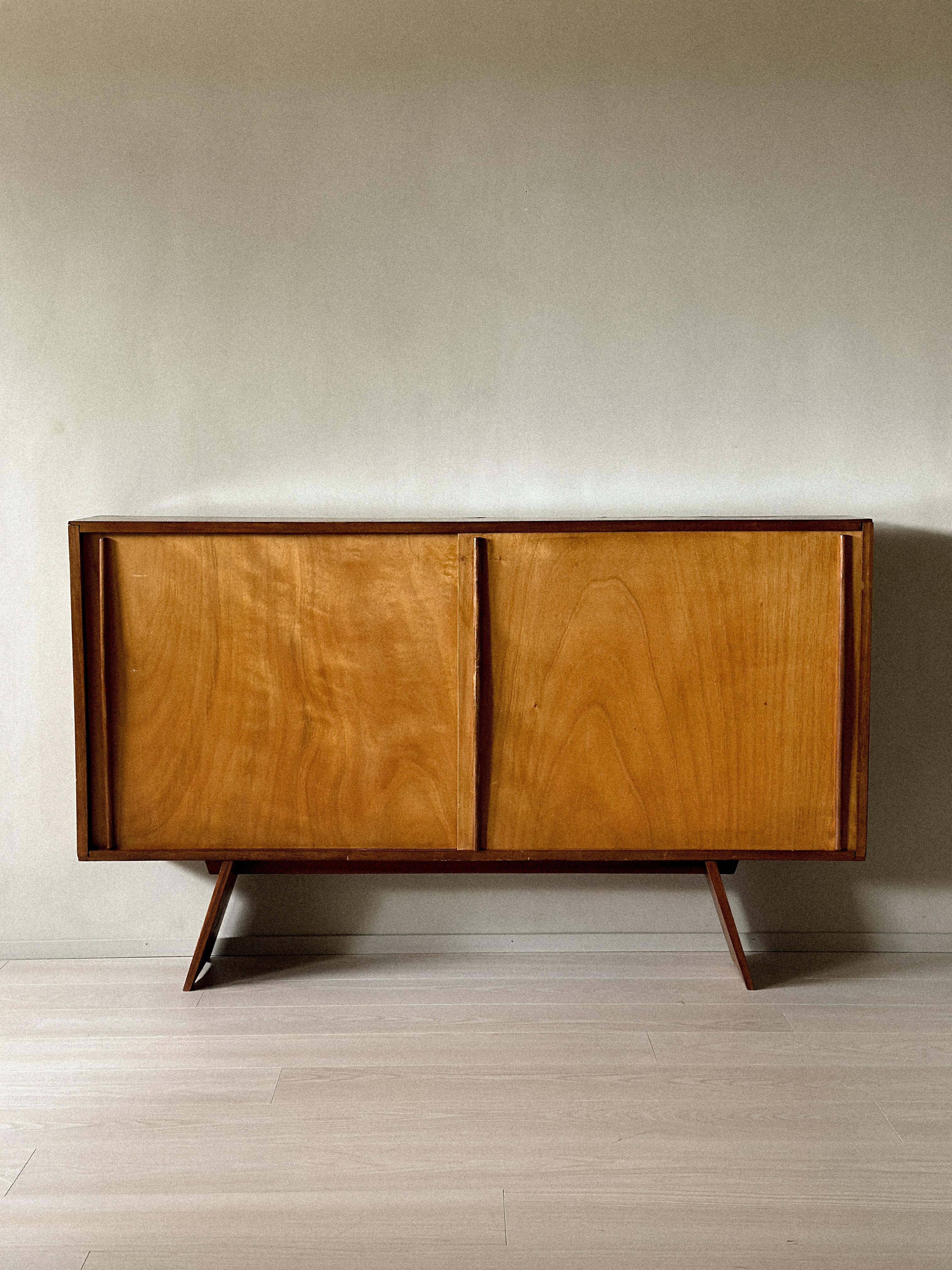 Mid-Century moderno A Vintage Sideboard in style of Charlotte Perriand, France, c. 1950s in vendita