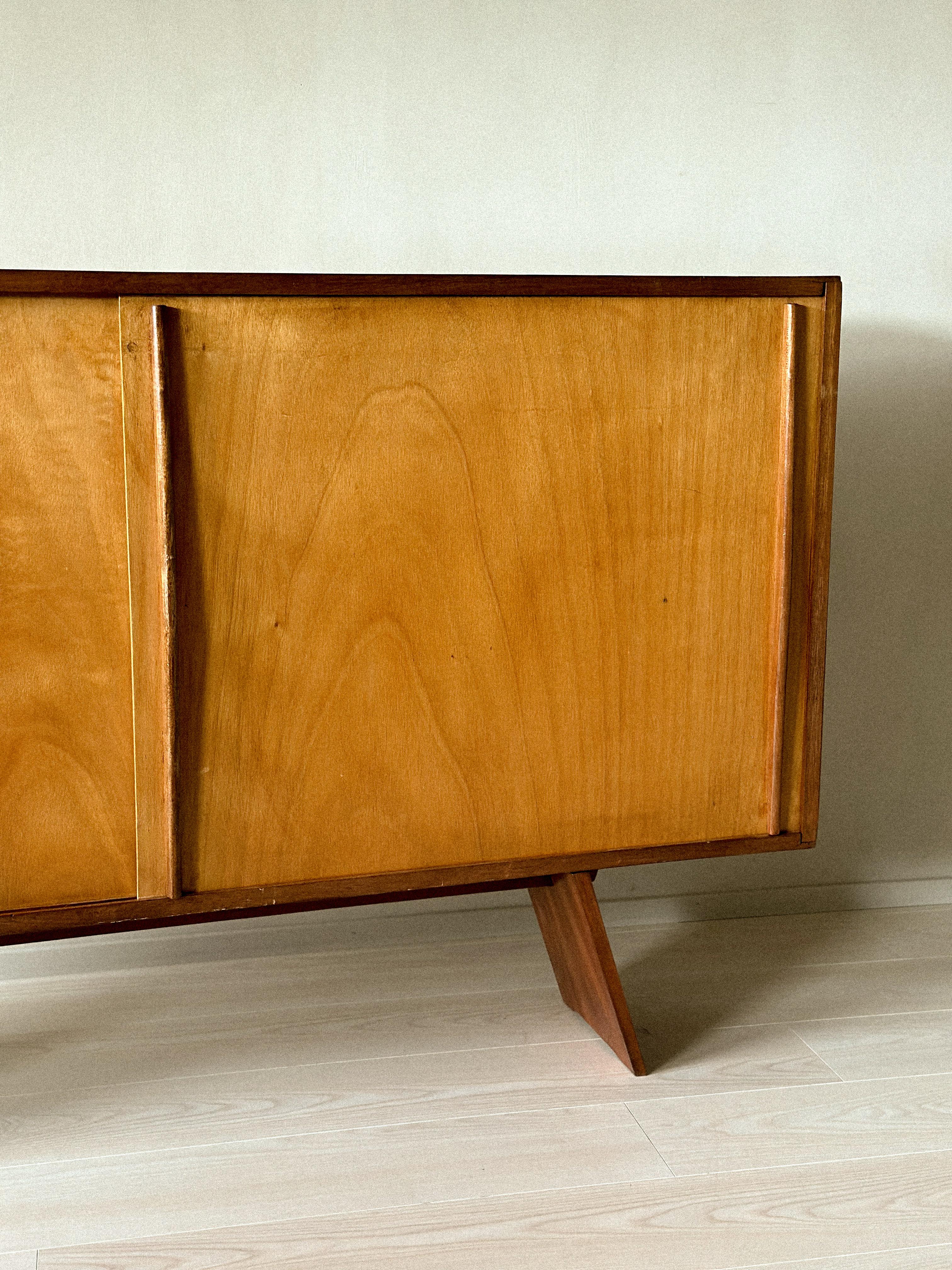 XX secolo A Vintage Sideboard in style of Charlotte Perriand, France, c. 1950s in vendita