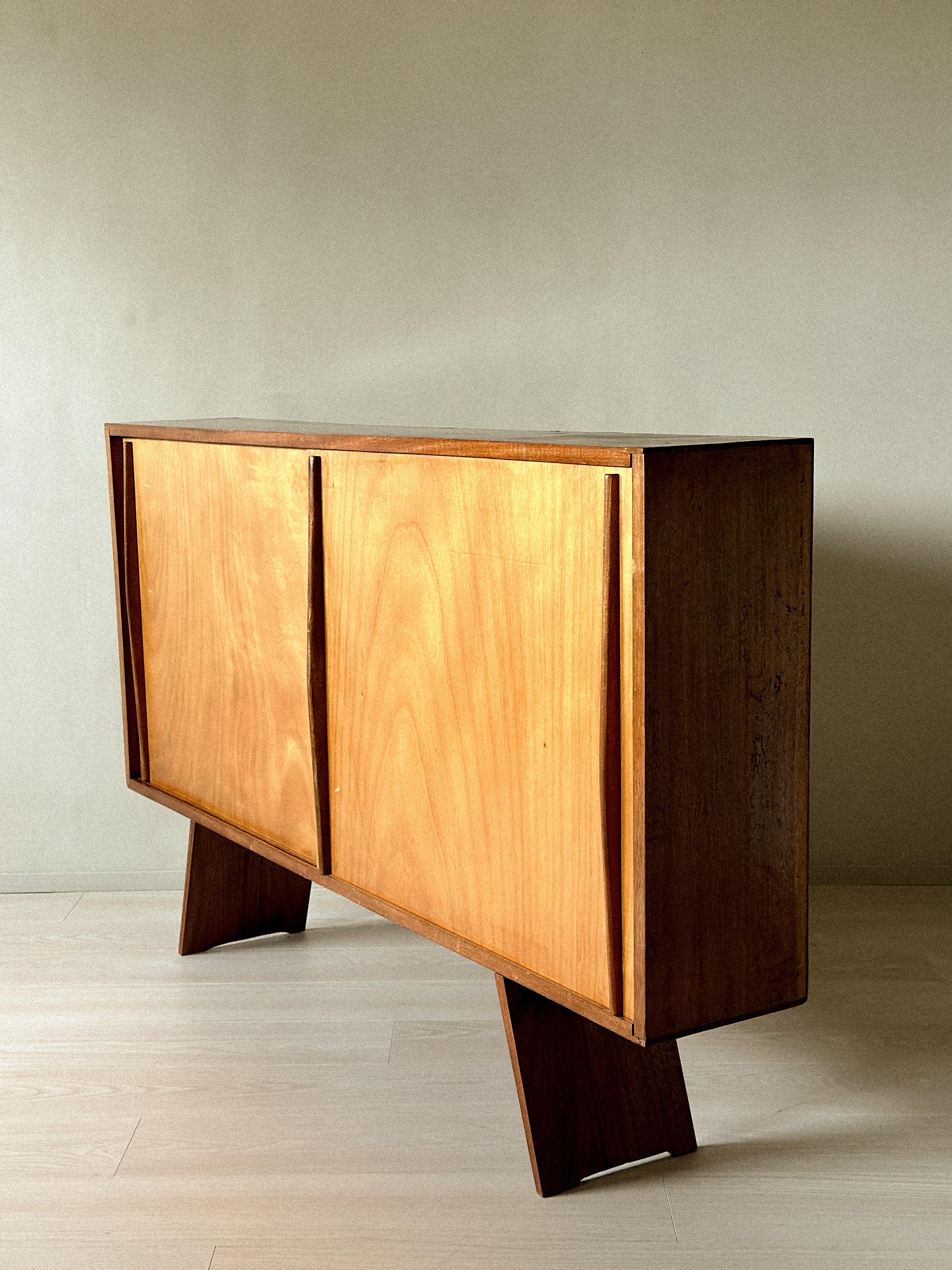 Legno A Vintage Sideboard in style of Charlotte Perriand, France, c. 1950s in vendita