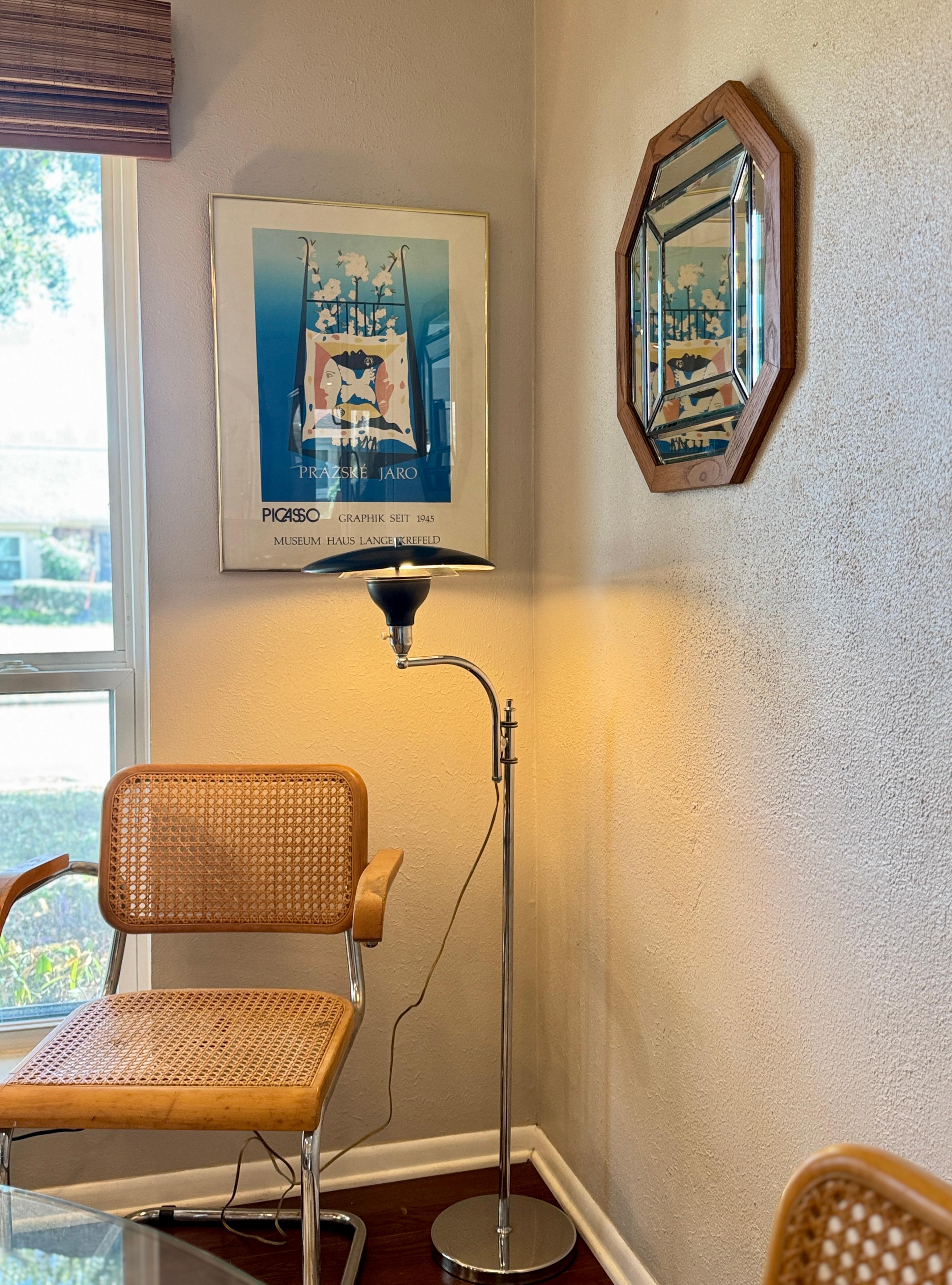 A vintage “Sight Light” adjustable floor lamp by M.G Wheeler, circa 1950s 3