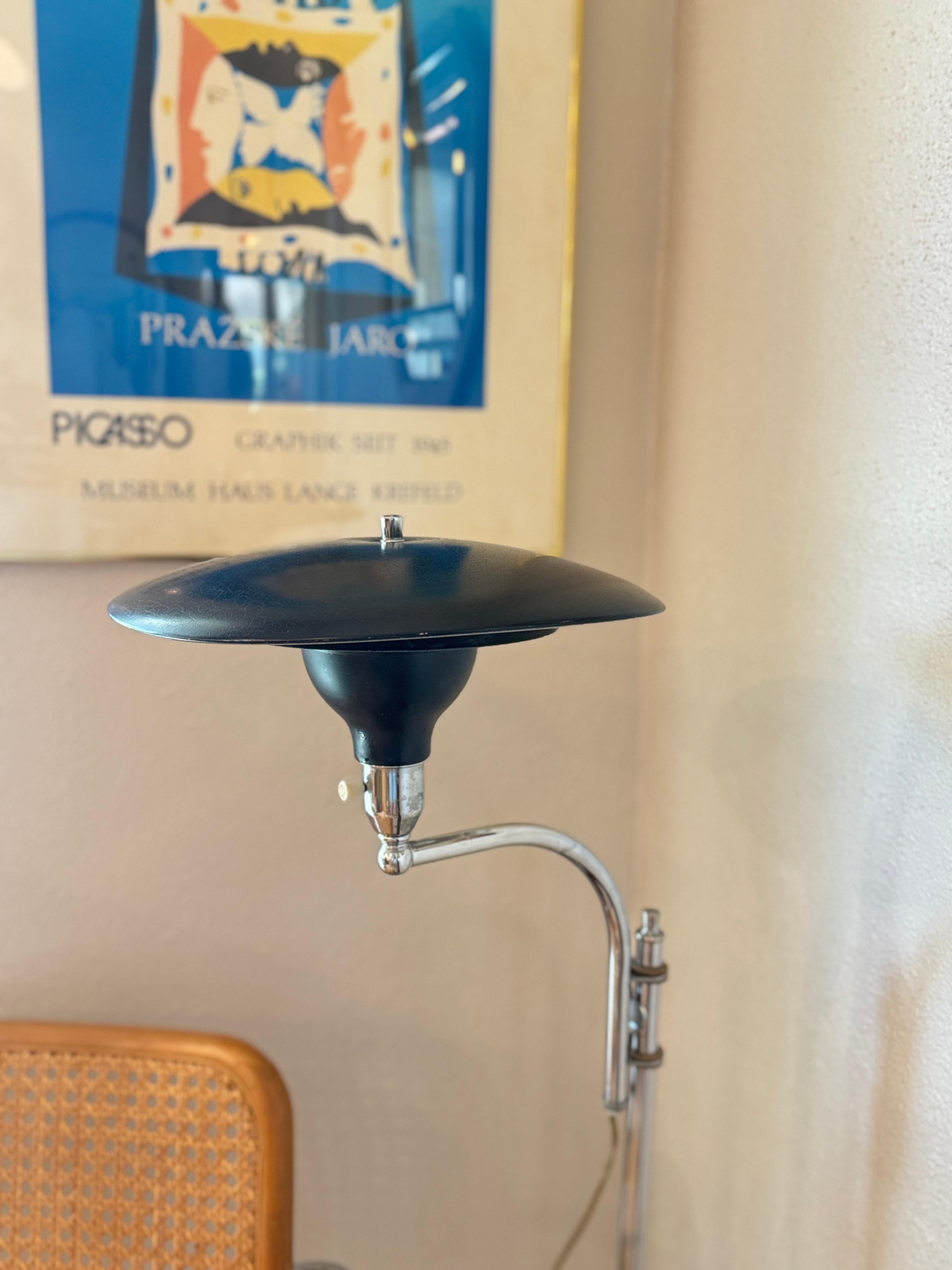 A vintage “Sight Light” adjustable floor lamp by M.G Wheeler, circa 1950s 4