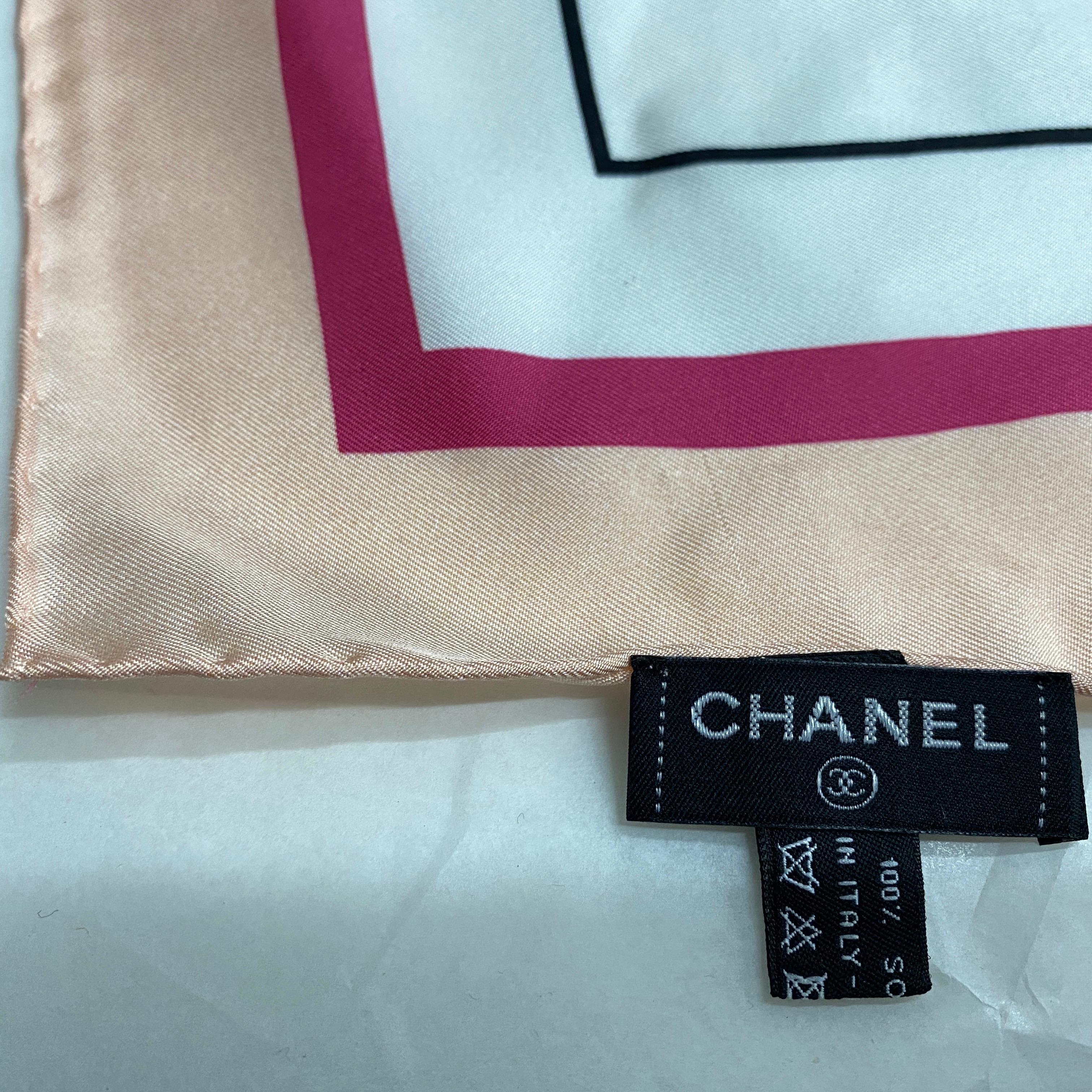A Vintage Silk Foulard by Chanel 5