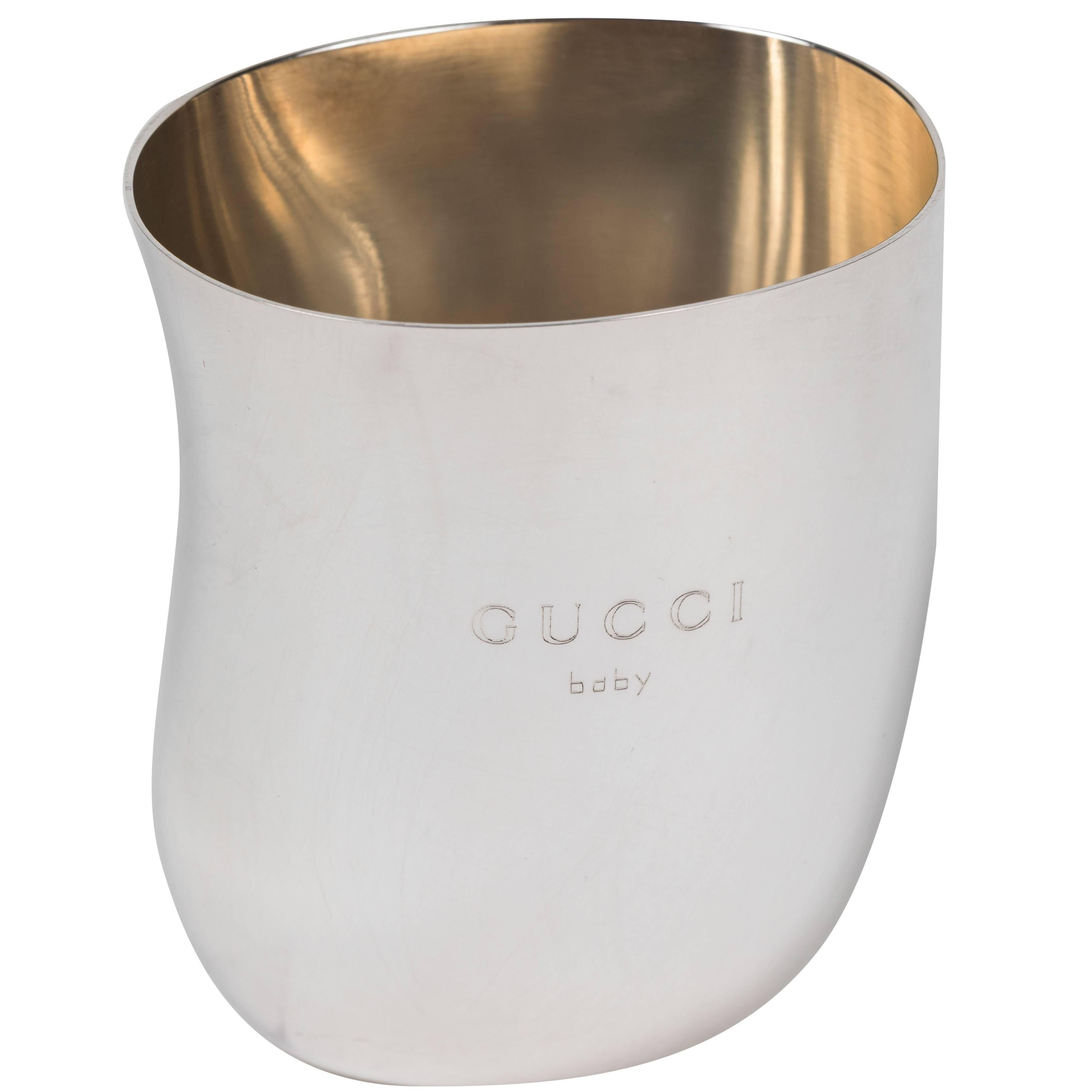Vintage Sterling Silver Baby Cup by Gucci