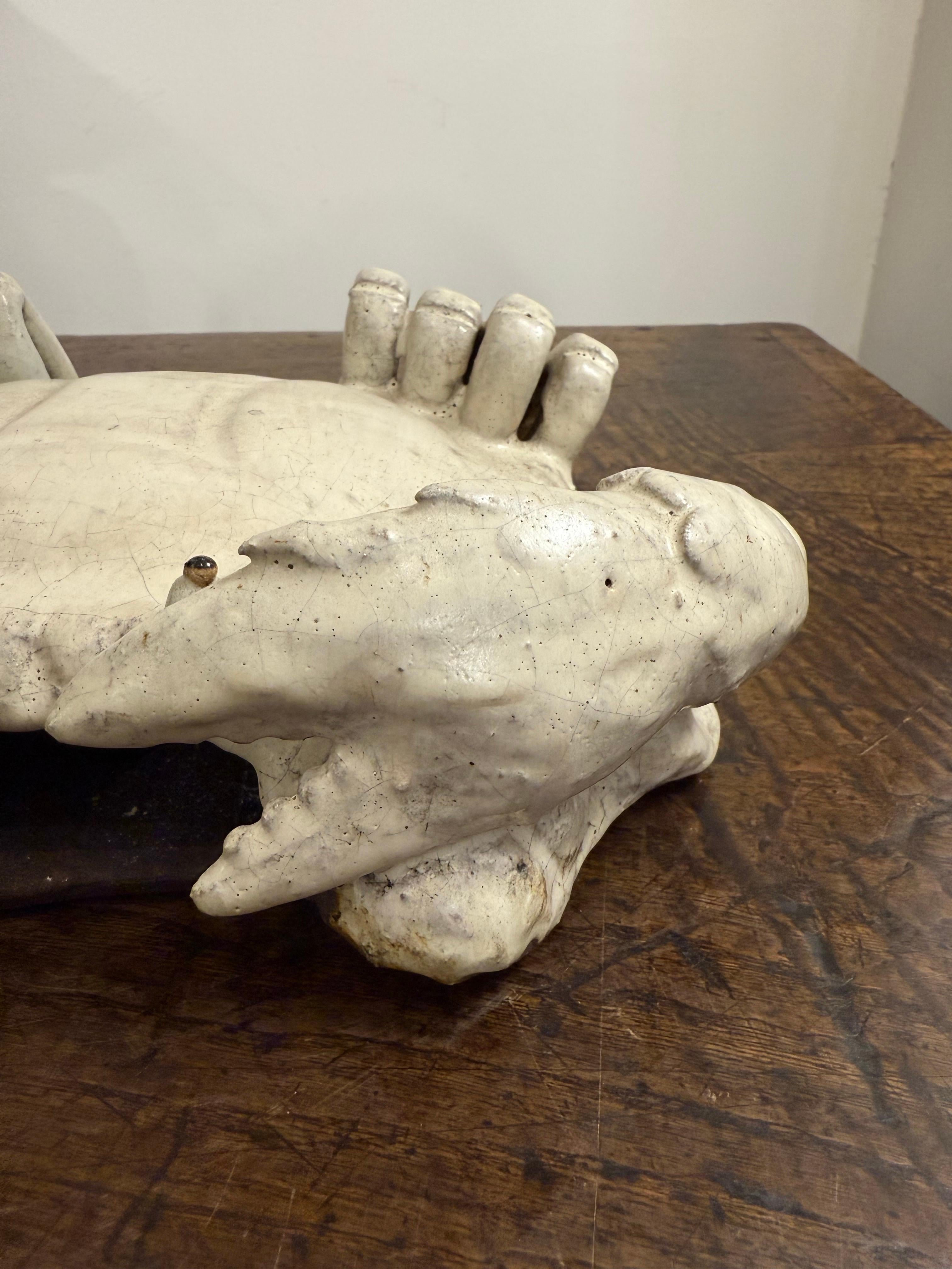 Granchio in gres d'epoca, metà del XX secolo in vendita 6