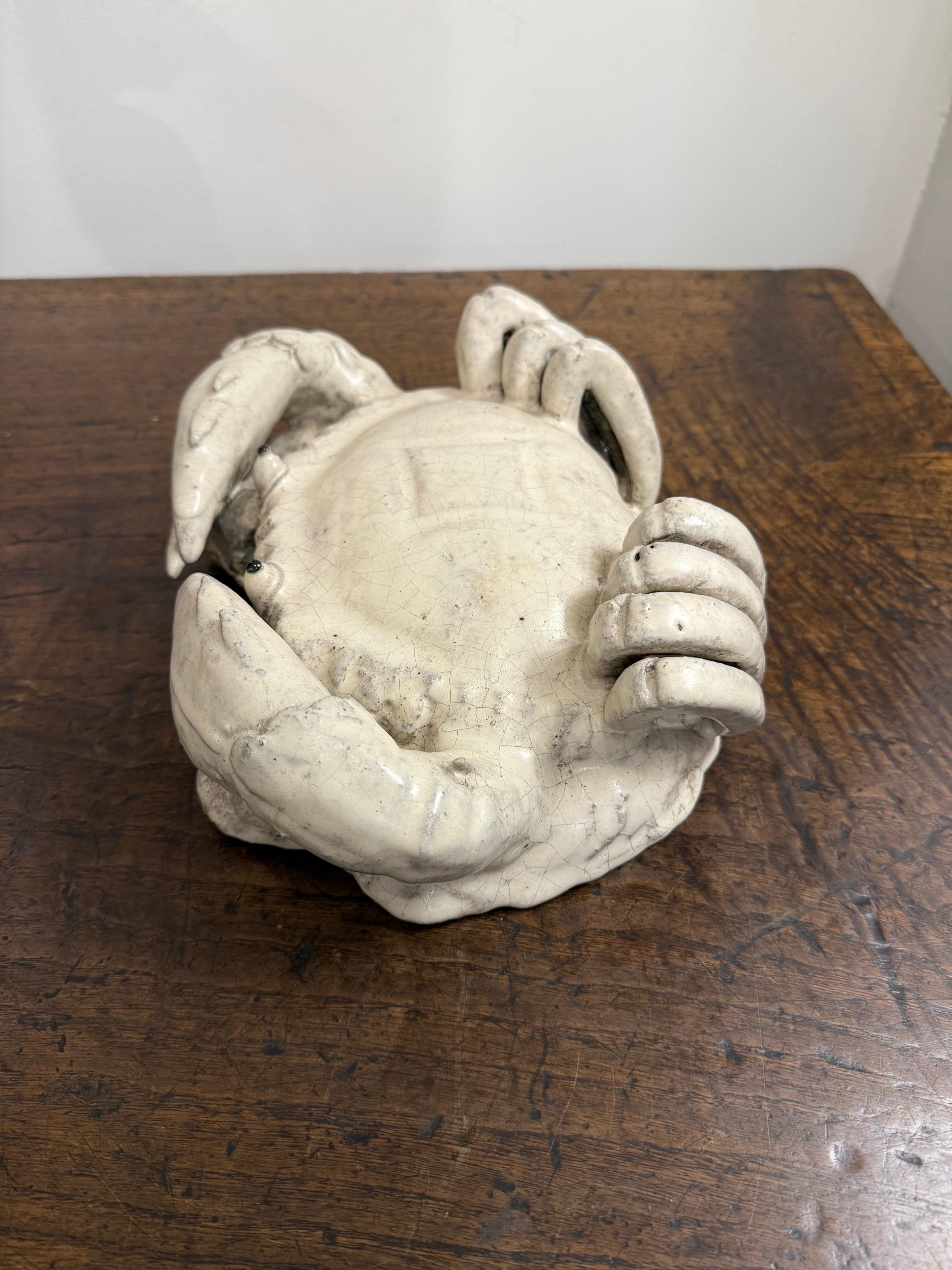 Grès porcellanato Granchio in gres d'epoca, metà del XX secolo in vendita