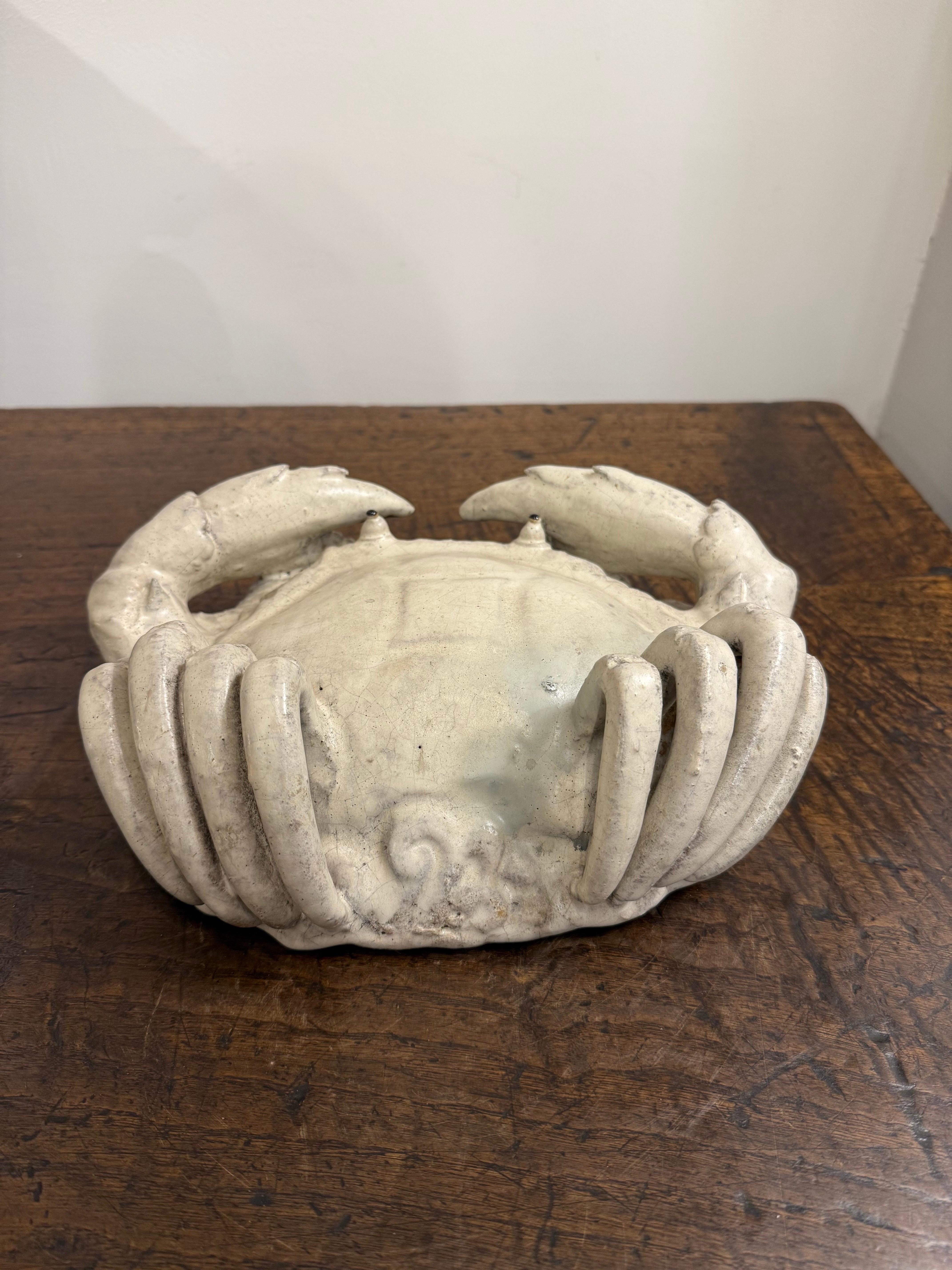 Grès porcellanato Granchio in gres d'epoca, metà del XX secolo in vendita