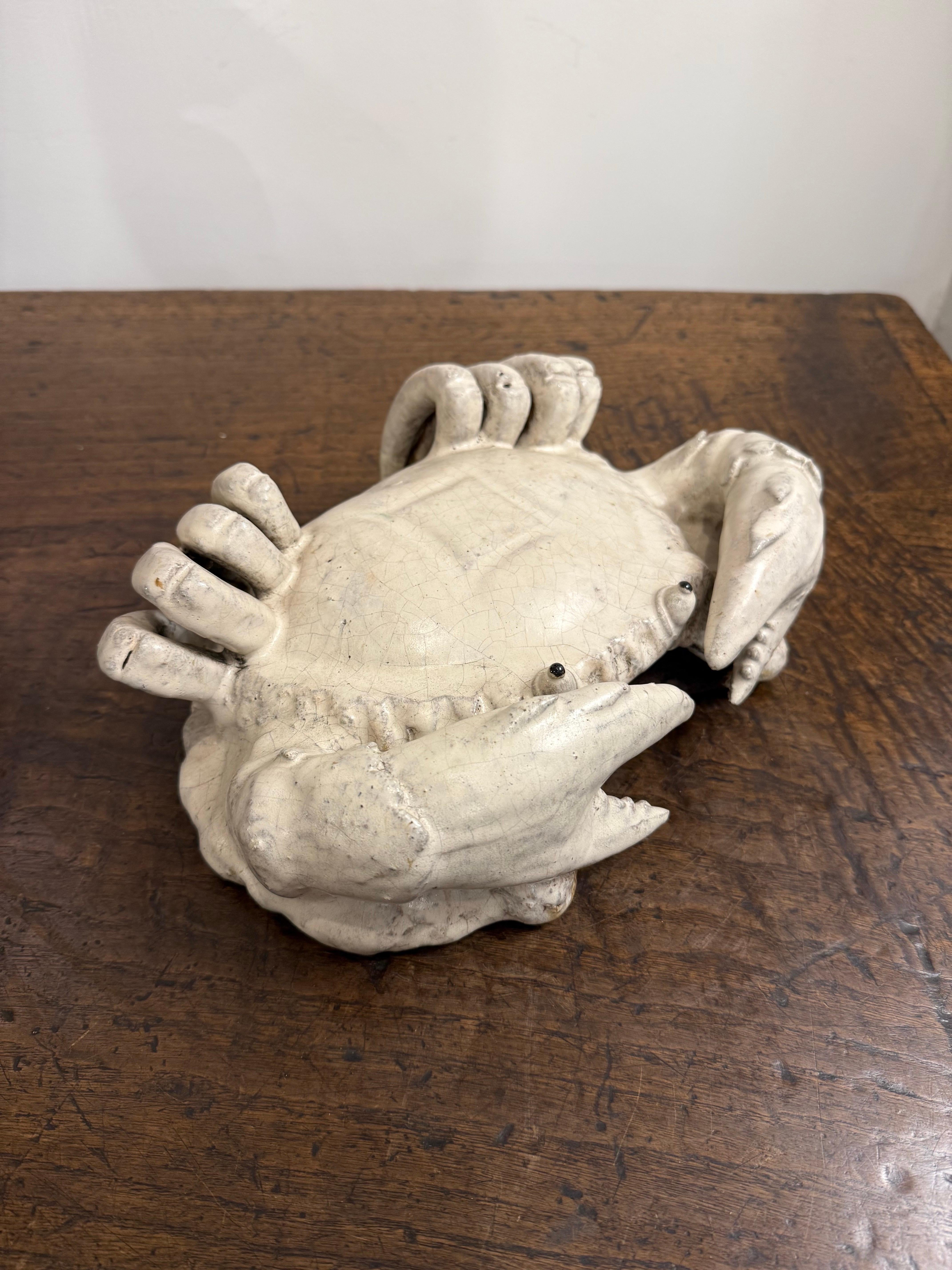 Granchio in gres d'epoca, metà del XX secolo in vendita 1