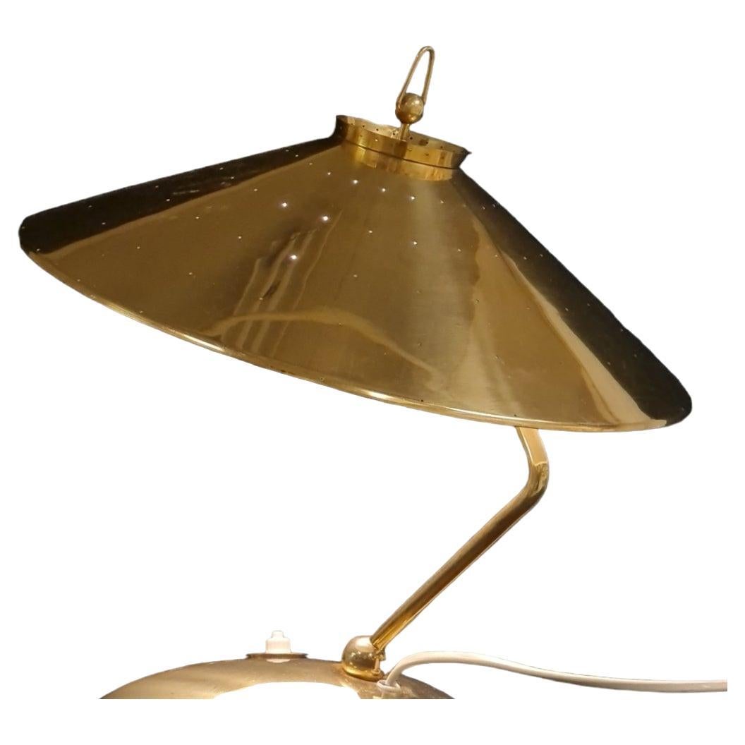 Scandinavian Modern A Vintage Table Lamp in Full Brass Model EV 65 for Itsu For Sale