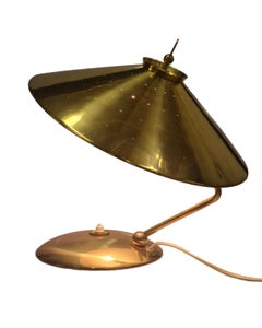A Vintage Table Lamp in Full Brass Model EV 65 for Itsu