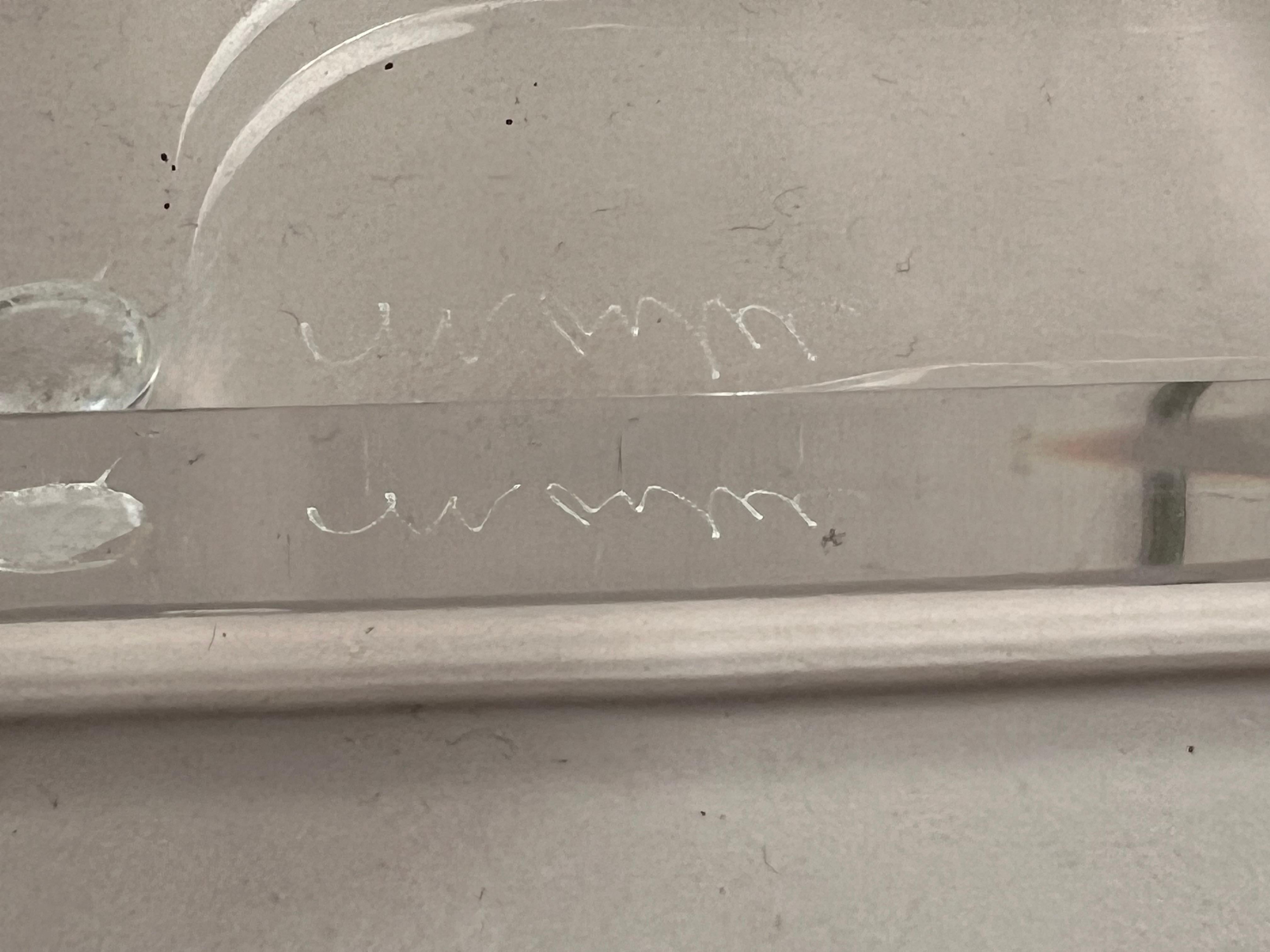 Fin du 20e siècle Lampe de table en lucite par Marlee Ca' 1970 en vente