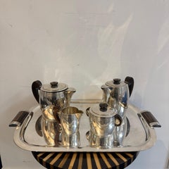 A Vintage Tea & Coffee Service By French Silversmith Ercuis, 30's