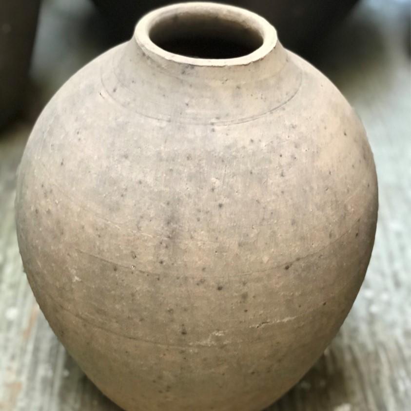 Live is a sensuous, slightly irregular shape, this terra-cotta vessel has an earthy, handmade appeal.

Discovered at an abandoned potters studio in the Jalisco region of Mexico

Livy
Mexico, 1990
Dimensions: 12.5