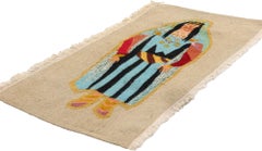 A Vintage Tunisian Pictorial Masterpiece of Bedouin Grace and Heritage