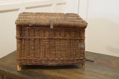 Vintage Victorian Wicker Fishing Creel