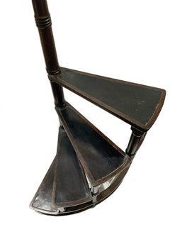 Vintage Wood and Leather Library Step