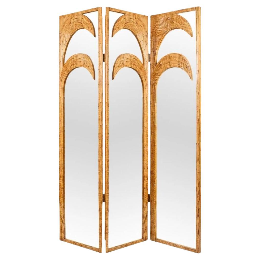 A Vivai del Sud Mirrored Screen from the Parma Series