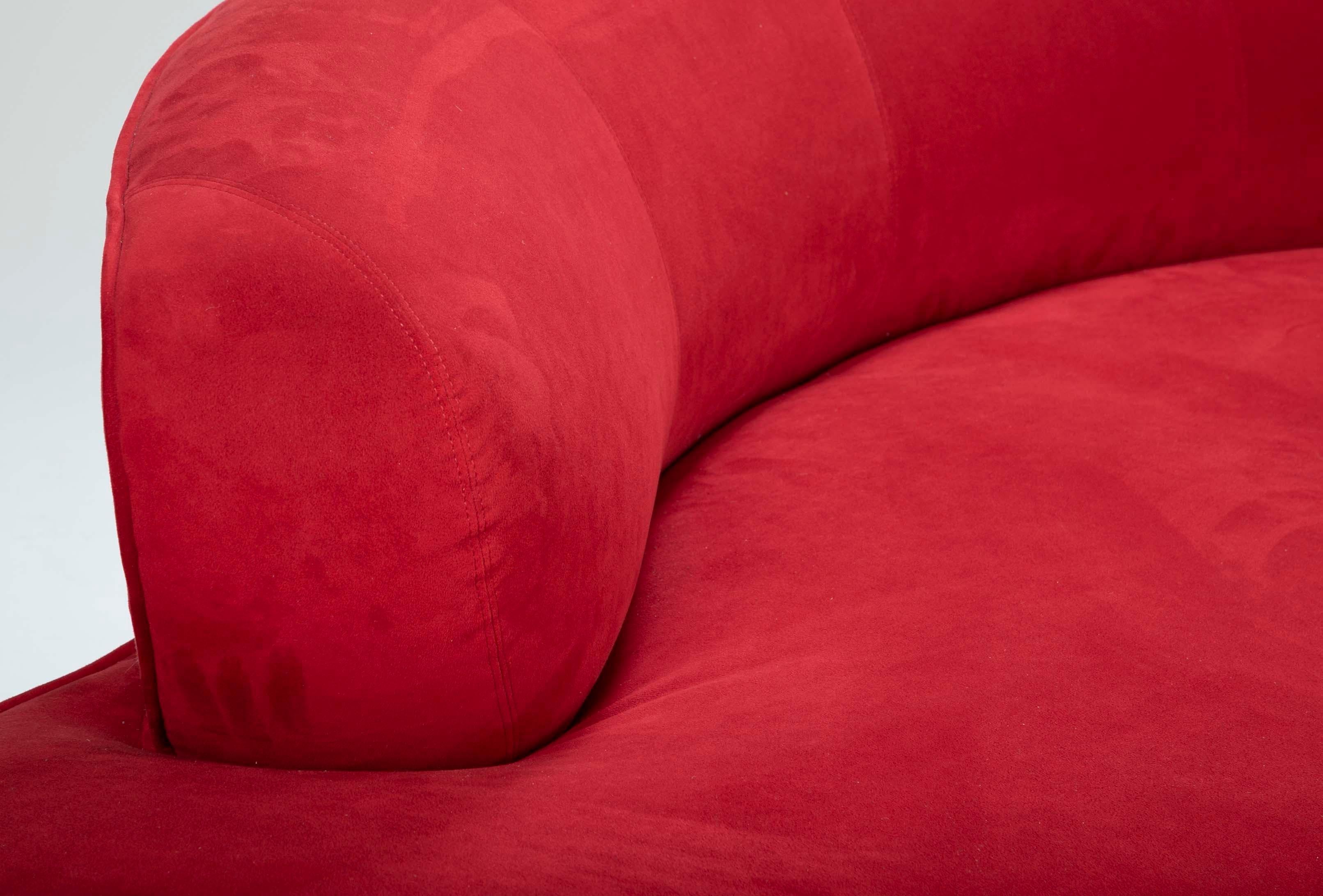 Vladimir Kagan Cloud Sofa in Red 6